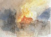 Joseph Mallord William Turner Fire Sweden oil painting artist